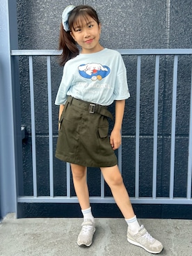 阿部みかさん(キッズ・132cm)の夏コーディネート