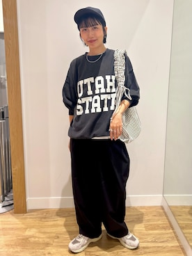 「BACK NUMBER（バックナンバー）のアイテム」を使った、阿部みかさん（レディース・158cm）の秋コーディネート