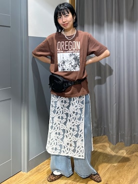 「BACK NUMBER（バックナンバー）のアイテム」を使った、阿部みかさん（レディース・158cm）の夏コーディネート