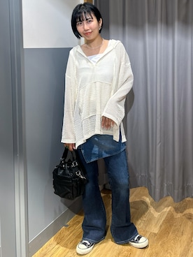「SOMETHING（サムシング）のアイテム」を使った、阿部みかさん（レディース・158cm）の夏コーディネート