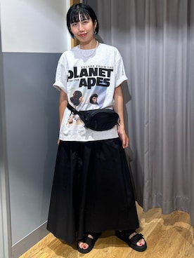 「Right-on（ライトオン）のアイテム」を使った、阿部みかさん（レディース・158cm）の夏コーディネート