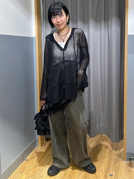 「SOMETHING（サムシング）のアイテム」を使った、阿部みかさん（レディース・158cm）の秋コーディネート