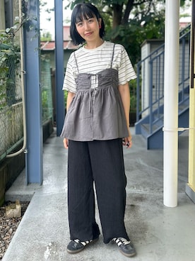 阿部みかさん(レディース・158cm)の夏コーディネート