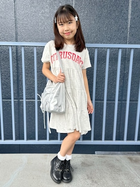 阿部みかさん(キッズ・132cm)の夏コーディネート