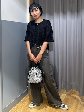 「SOMETHING（サムシング）のアイテム」を使った、阿部みかさん（レディース・158cm）の夏コーディネート