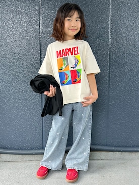 阿部みかさん(キッズ・134cm)の秋コーディネート