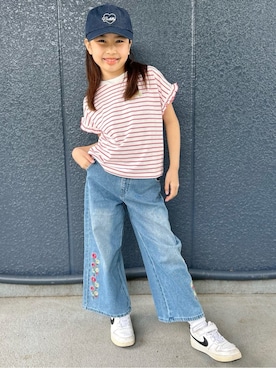 阿部みかさん(キッズ・132cm)の春コーディネート