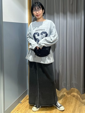 「BACK NUMBER（バックナンバー）のアイテム（バッグ）」を使った、阿部みかさん（レディース・158cm）の秋コーディネート