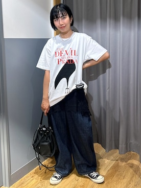 阿部みかさん（レディース・158cm）の夏コーディネート