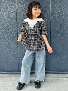 阿部みかさん(キッズ・134cm)の秋コーディネート
