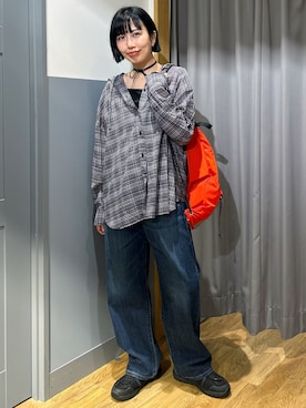 「SOMETHING（サムシング）のアイテム（パンツ）」を使った、阿部みかさん（レディース・158cm）の夏コーディネート
