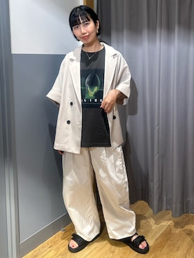 阿部みかさん（レディース・158cm）の夏コーディネート