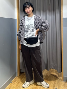 「BACK NUMBER（バックナンバー）のアイテム」を使った、阿部みかさん（レディース・158cm）の秋コーディネート