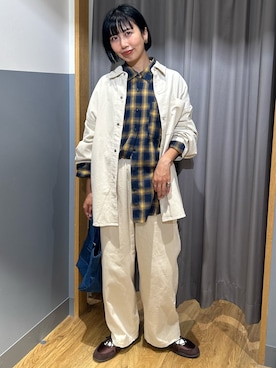 「CAMP7（キャンプセブン）のアイテム」を使った、阿部みかさん（レディース・158cm）の秋コーディネート