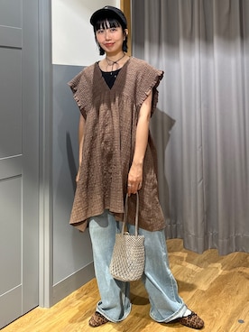 阿部みかさん(レディース・158cm)の夏コーディネート