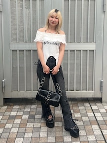 スニーカーソールハトメリボンシューズ｜ジュエティ（jouetie