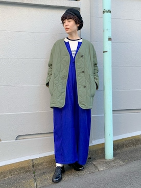 「note et silence （ノートエシロンス）のアイテム（ブルゾン）」を使った、えぐちさん（レディース・162cm）の冬コーディネート