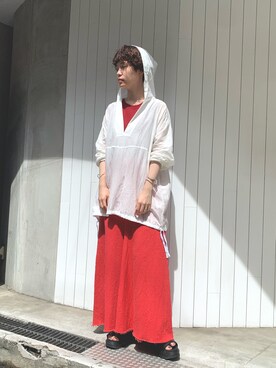 「nitca（ニトカ）のアイテム」を使った、えぐちさん（レディース・162cm）の夏コーディネート