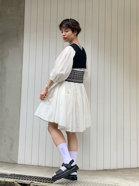 「caph（カーフ）のアイテム（アクセサリー）」を使った、えぐちさん（レディース・162cm）の夏コーディネート