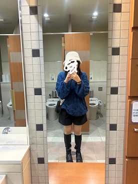 「トイレから失礼しやす」｜ゐさん（レディース・163cm）の冬コーディネート