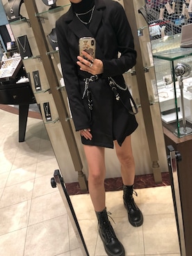 「REDYAZEL（レディアゼル）のアイテム（シューズ）」を使った、azaz.さん（レディース・164cm）の秋コーディネート