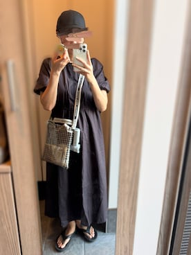 「w closet（ダブルクローゼット）のアイテム」を使った、tsuigekin0otsuboneさん（レディース・165cm）の夏コーディネート