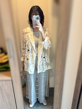 vintageレースジャケット(HARE)を使った人気ファッション