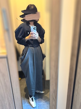 「アイテム（ノーカラージャケット）」を使った、tsuigekin0otsuboneさん（レディース・165cm）の秋コーディネート