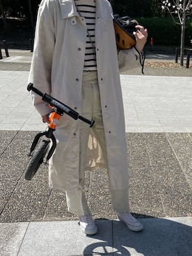 「SINME（シンメ）のアイテム」を使った、tsuigekin0otsuboneさん（レディース・164cm）の春コーディネート