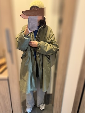 「アイテム（モッズコート）」を使った、tsuigekin0otsuboneさん（レディース・165cm）の冬コーディネート