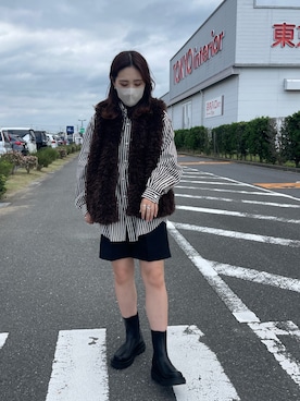 「サイドゴアブーツ」｜nanakoさん（レディース・162cm）の秋コーディネート