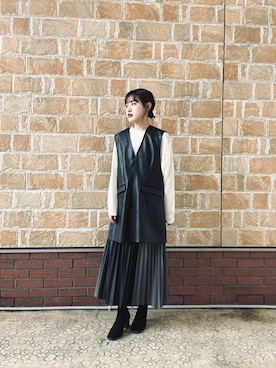 「H&M（エイチ・アンド・エム）のアイテム（ブーツ）」を使った、nanakoさん（レディース・162cm）の夏コーディネート