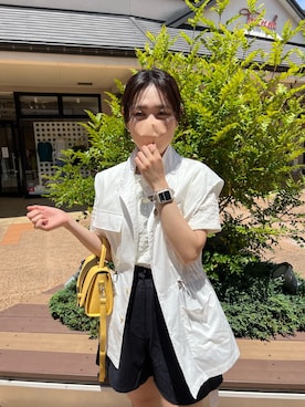 「CPCM」｜「アイテム（ハンドバッグ）」を使った、nanakoさん（レディース・162cm）の夏コーディネート