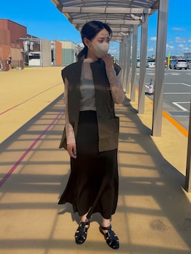 「CPCM」｜「アイテム（スカート）」を使った、nanakoさん（レディース・162cm）の夏コーディネート