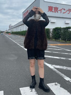 「サイドゴアブーツ」｜nanakoさん（レディース・162cm）の秋コーディネート