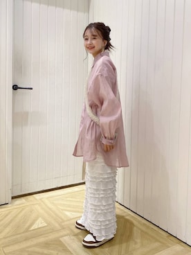 「アイテム（トートバッグ）」を使った、rinangoさん（レディース・146cm）の春コーディネート