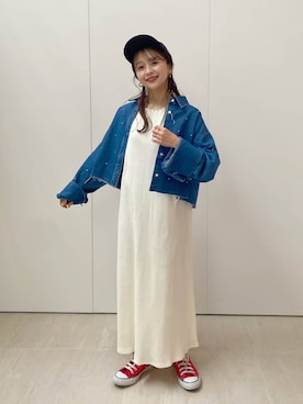 「アイテム（キャップ）」を使った、rinangoさん（レディース・146cm・20代）の冬コーディネート