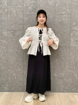 「アイテム（キャップ）」を使った、rinangoさん（レディース・146cm・20代）の冬コーディネート
