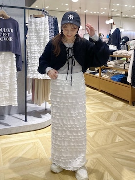「アイテム（キャップ）」を使った、rinangoさん（レディース・146cm・20代）の春コーディネート