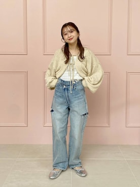 「アイテム（バレエシューズ）」を使った、rinangoさん（レディース・146cm・20代）の冬コーディネート