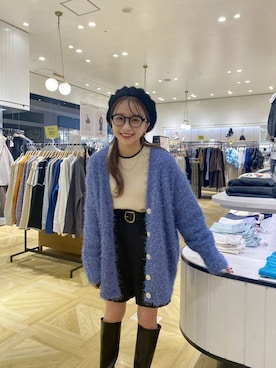「アイテム（ニット/セーター）」を使った、rinangoさん（レディース・146cm）の冬コーディネート