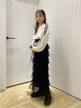 「アイテム（スウェット）」を使った、rinangoさん（レディース・146cm・20代）の秋コーディネート