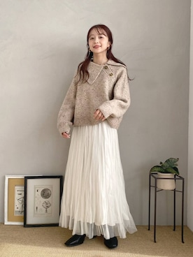 「アイテム（パンプス）」を使った、rinangoさん（レディース・146cm）の秋コーディネート