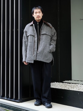 「PUBLIC TOKYO（パブリックトウキョウ）のアイテム（ブルゾン）」を使った、CREO STOREさん（メンズ・175cm）の秋コーディネート
