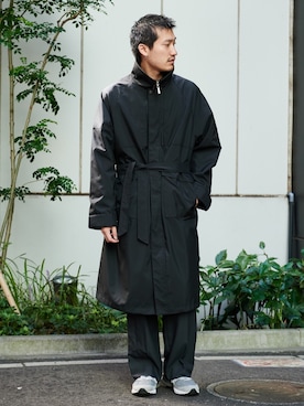 「PUBLIC TOKYO（パブリックトウキョウ）のアイテム（トレンチコート）」を使った、CREO STOREさん（メンズ・175cm）の秋コーディネート