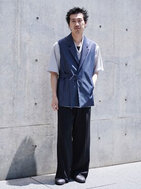 「UNITED TOKYO（ユナイテッドトウキョウ）のアイテム（その他アウター）」を使った、CREO STOREさん（メンズ・175cm）の春コーディネート