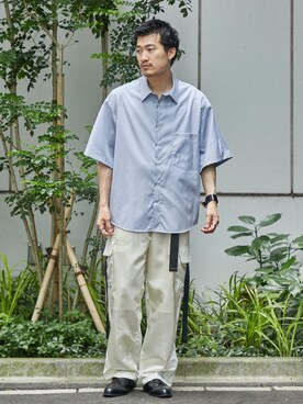 LIMONTA×TWIST WOOL カーゴパンツを使った人気ファッション