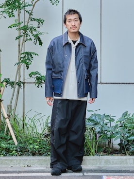 「PUBLIC TOKYO（パブリックトウキョウ）のアイテム（ブルゾン）」を使った、CREO STOREさん（メンズ・175cm）の秋コーディネート
