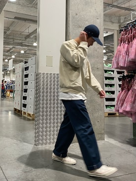 「無印良品（ムジルシリョウヒン）のアイテム（スウェット）」を使った、kenken さん（メンズ・172cm）の秋コーディネート