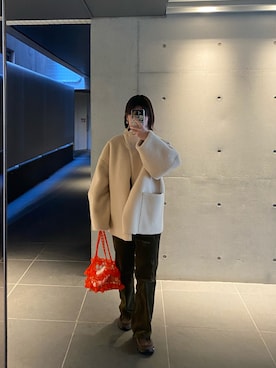「TODAYFUL（トゥデイフル）のアイテム（ブルゾン）」を使った、yukihoさん（レディース・151cm）の冬コーディネート